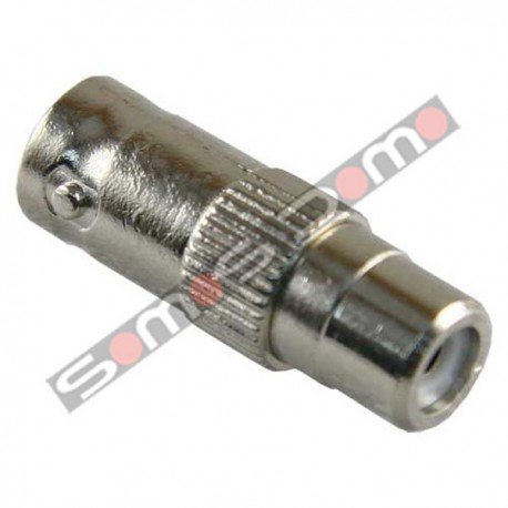 Conector BNC hembra a RCA hembra